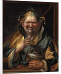A jester with a cat by Jacob Jordaens