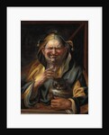 A jester with a cat by Jacob Jordaens