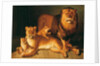 A Pride of Lions, 1801-02 by Jean-Baptiste Huet