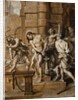 The Flagellation, en brunaille by Abraham Jansz. van Diepenbeeck