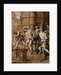 The Flagellation, en brunaille by Abraham Jansz. van Diepenbeeck