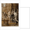 The Flagellation, en brunaille by Abraham Jansz. van Diepenbeeck