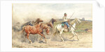 Droving Horses in the Roman Campagna by Enrico Coleman