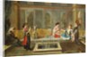 Armenian interior with a sultan and his favourite by Jean Baptiste Vanmour