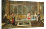 Armenian interior with a sultan and his favourite by Jean Baptiste Vanmour