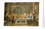 Armenian interior with a sultan and his favourite by Jean Baptiste Vanmour