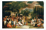 The hunting party of Sultan Ahmed III by Jean Baptiste Vanmour