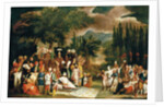 The hunting party of Sultan Ahmed III by Jean Baptiste Vanmour