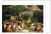 The hunting party of Sultan Ahmed III by Jean Baptiste Vanmour