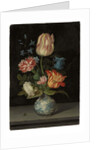 Flowerpiece in a Wanli vase by Balthasar van der Ast