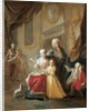 Portrait of a family in an interior by Francois de Troy