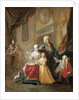 Portrait of a family in an interior by Francois de Troy
