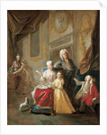 Portrait of a family in an interior by Francois de Troy