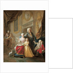 Portrait of a family in an interior by Francois de Troy