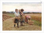 The Young Harvesters, 1895 by Cesar Pattein