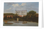 A view of Syon House from the Thames by Robert (attr. to) Griffier