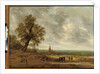 A panoramic landscape with travellers on a path, the city of Amersfoort beyond, 1634 by Salomon van Ruisdael or Ruysdael