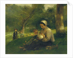 Mère et ses enfants au Saint-Siméon: the Loving Mother by Adolphe-Felix Cals