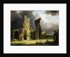 Glastonbury Abbey with the Tor beyond by George Arnald