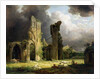 Glastonbury Abbey with the Tor beyond by George Arnald