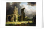 Glastonbury Abbey with the Tor beyond by George Arnald