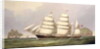 The barque 'Undaunted' off Ailsa Craig, with merchant ships beyond by C.H. Fyfe