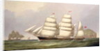 The barque 'Undaunted' off Ailsa Craig, with merchant ships beyond by C.H. Fyfe