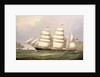 The barque 'Undaunted' off Ailsa Craig, with merchant ships beyond by C.H. Fyfe