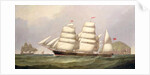 The barque 'Undaunted' off Ailsa Craig, with merchant ships beyond by C.H. Fyfe