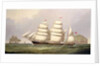 The barque 'Undaunted' off Ailsa Craig, with merchant ships beyond by C.H. Fyfe