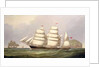 The barque 'Undaunted' off Ailsa Craig, with merchant ships beyond by C.H. Fyfe
