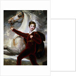 Portrait of a boy in red velvet suit by Thomas Stothard