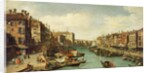The Grand Canal near the Rialto Bridge, Venice, c.1730 by (1697-1768) Canaletto