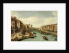 The Grand Canal near the Rialto Bridge, Venice, c.1730 by (1697-1768) Canaletto