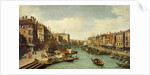 The Grand Canal near the Rialto Bridge, Venice, c.1730 by (1697-1768) Canaletto