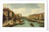 The Grand Canal near the Rialto Bridge, Venice, c.1730 by (1697-1768) Canaletto