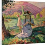 Young Girl picking Flowers, 1910 by Henri Lebasque