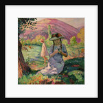 Young Girl picking Flowers, 1910 by Henri Lebasque