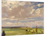 Lady Nancy Astor playing golf at North Berwick, 1920 by John Lavery
