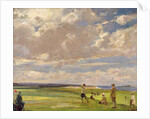 Lady Nancy Astor playing golf at North Berwick, 1920 by John Lavery