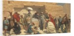 Lunch at foot of pyramids, Gizeh by Franz Vinck