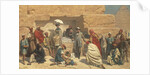 Lunch at foot of pyramids, Gizeh by Franz Vinck