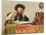 A Rabbi reading the Talmud by Isidor (1853-1921) (follower of) Kaufmann