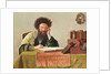 A Rabbi reading the Talmud by Isidor (1853-1921) (follower of) Kaufmann