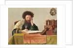 A Rabbi reading the Talmud by Isidor (1853-1921) (follower of) Kaufmann