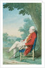 Mr. O'Flanagan seated in profile to the left in a Park, 1771 by Louis Carrogis