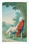 Mr. O'Flanagan seated in profile to the left in a Park, 1771 by Louis Carrogis