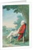 Mr. O'Flanagan seated in profile to the left in a Park, 1771 by Louis Carrogis