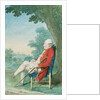 Mr. O'Flanagan seated in profile to the left in a Park, 1771 by Louis Carrogis