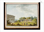 Vue de Jeu de Bague, de Sa Gallerie, & d'une des Façades du Chateau by Claude Louis Chatelet